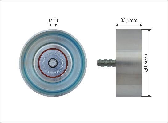 Caffaro 500544 Idler Pulley 500544