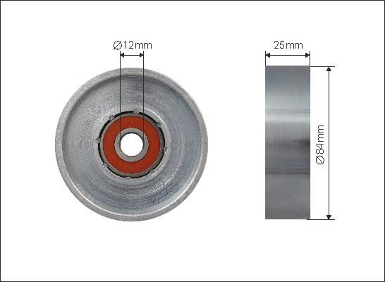 Caffaro 500539 V-ribbed belt tensioner (drive) roller 500539