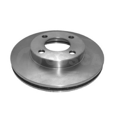 Ossca 02617 Front brake disc ventilated 02617