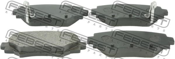 Febest 0501-BMR Rear disc brake pads, set 0501BMR