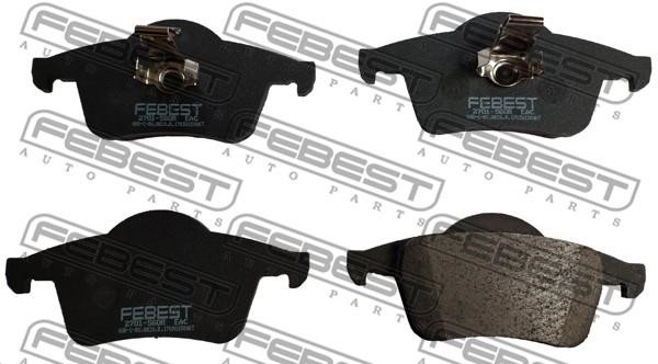 Febest 2701-S60R Brake Pad Set, disc brake 2701S60R