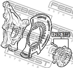 Wheel hubs KIA Carnival (Kia Carnival): 1282S8F Febest Wheel hub