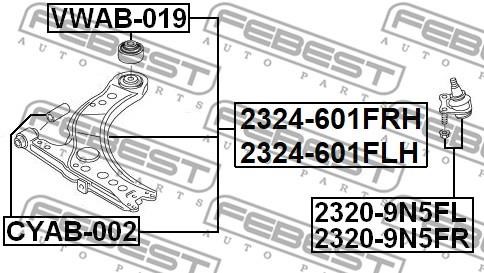 Buy Febest 2324-601FLH at a low price in United Arab Emirates!