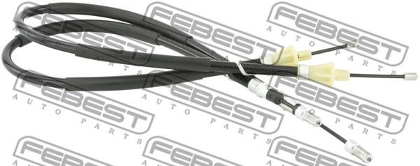 Febest 24100-SCIIR Cable Pull, parking brake 24100SCIIR