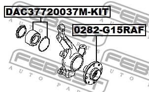 Wheel hubs Renault Captur: 0282G15RAF Febest Wheel hub