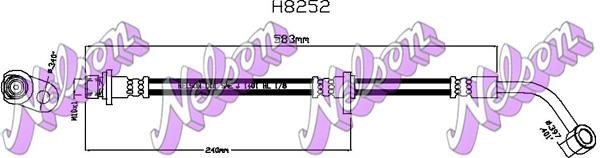 Brovex-Nelson H8252 Brake Hose H8252