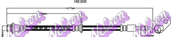 Brovex-Nelson H8308 Brake Hose H8308