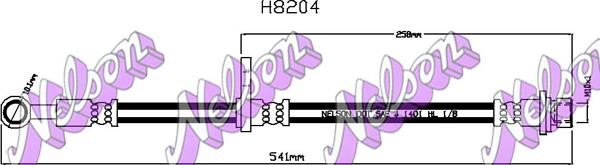 Brovex-Nelson H8204 Brake Hose H8204
