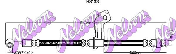Brovex-Nelson H8103 Brake Hose H8103