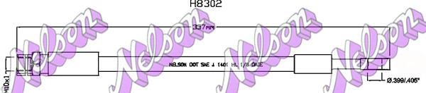 Brovex-Nelson H8302 Brake Hose H8302