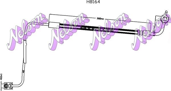 Brovex-Nelson H8164 Brake Hose H8164