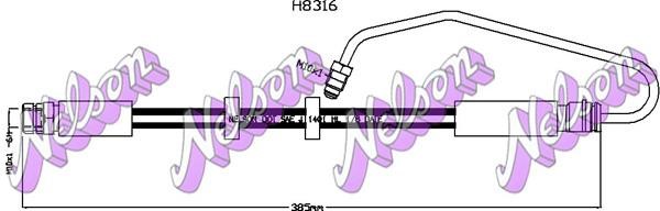 Brovex-Nelson H8316 Brake Hose H8316