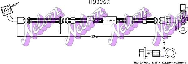 Brovex-Nelson H8336Q Brake Hose H8336Q