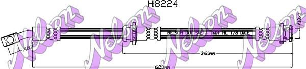 Brovex-Nelson H8224 Brake Hose H8224