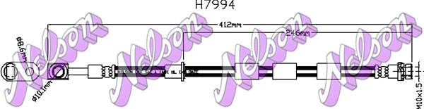 Brovex-Nelson H7994 Brake Hose H7994