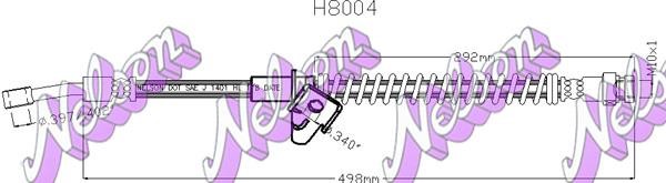 Brovex-Nelson H8004 Brake Hose H8004