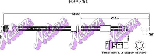 Brovex-Nelson H8270Q Brake Hose H8270Q