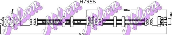 Brovex-Nelson H7986 Brake Hose H7986