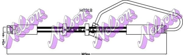 Brovex-Nelson H8318 Brake Hose H8318