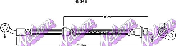 Brovex-Nelson H8348 Brake Hose H8348