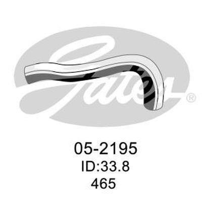 Coolant tube Nissan: 052195 Gates Radiator hose