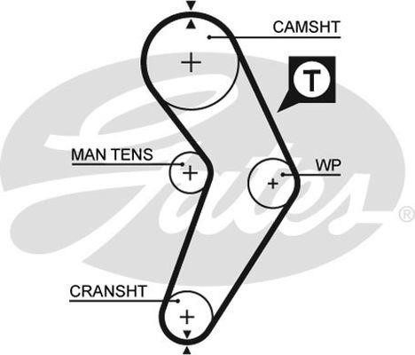 Gates T917 Timing belt T917