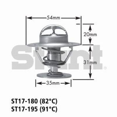 Gates ST17-195 Thermostat, coolant ST17195