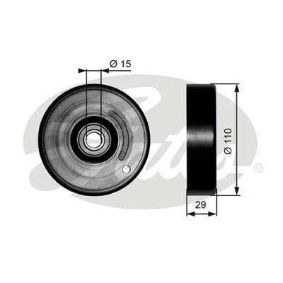 Gates 36160 Tensioner pulley, v-ribbed belt 36160