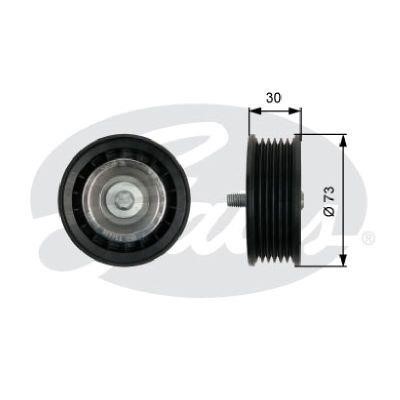 Gates 36435 Deflection/guide pulley, v-ribbed belt 36435