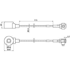 Knock sensor Cargo 182221