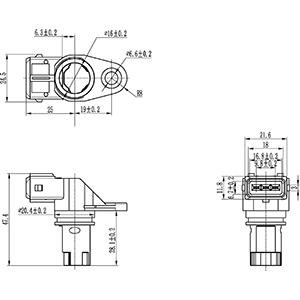 Camshaft position sensor Cargo 150876