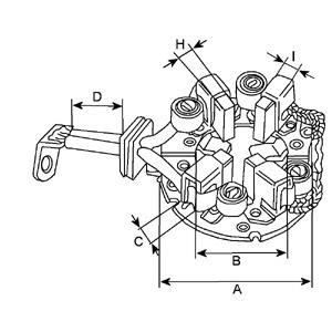 Cargo 335212 Starter brush holder 335212 335212 Cargo Starter brush holder