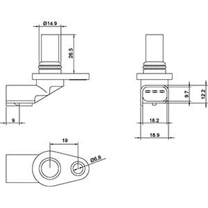 Camshaft position sensor Cargo 150859