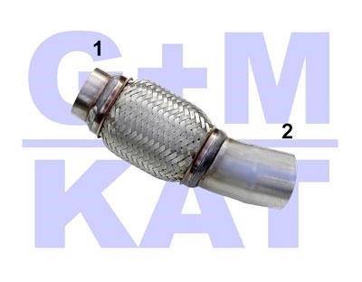 G+M Kat R0200001 Exhaust pipe, repair R0200001