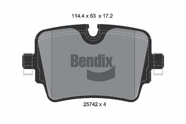 Bendix USA BPD2265 Brake Pad Set, disc brake BPD2265