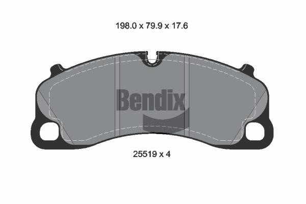 Bendix USA BPD2361 Brake Pad Set, disc brake BPD2361
