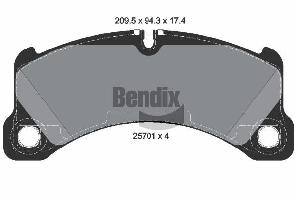 Bendix USA BPD2261 Brake Pad Set, disc brake BPD2261