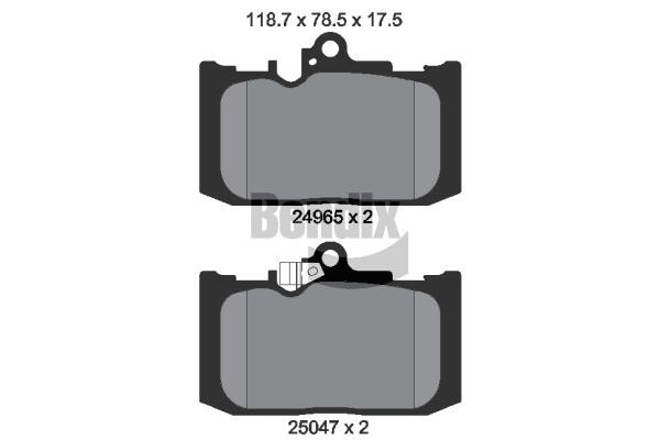 Bendix USA BPD2302 Brake Pad Set, disc brake BPD2302