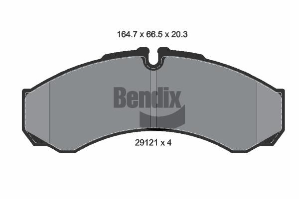 Bendix USA BPD1059 Brake Pad Set, disc brake BPD1059