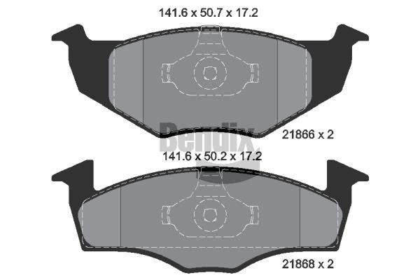 Bendix USA BPD1150 Brake Pad Set, disc brake BPD1150