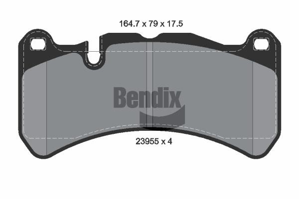 Bendix USA BPD2068 Brake Pad Set, disc brake BPD2068