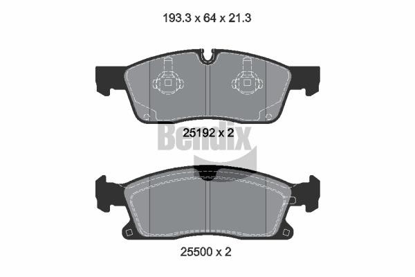 Bendix USA BPD1378 Brake Pad Set, disc brake BPD1378
