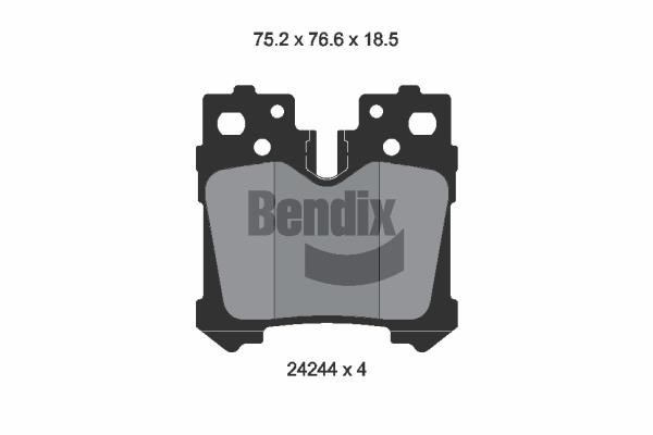 Bendix USA BPD2111 Brake Pad Set, disc brake BPD2111
