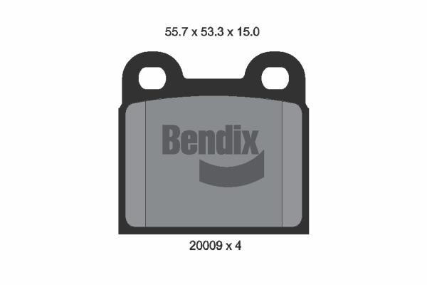 Bendix USA BPD1674 Brake Pad Set, disc brake BPD1674