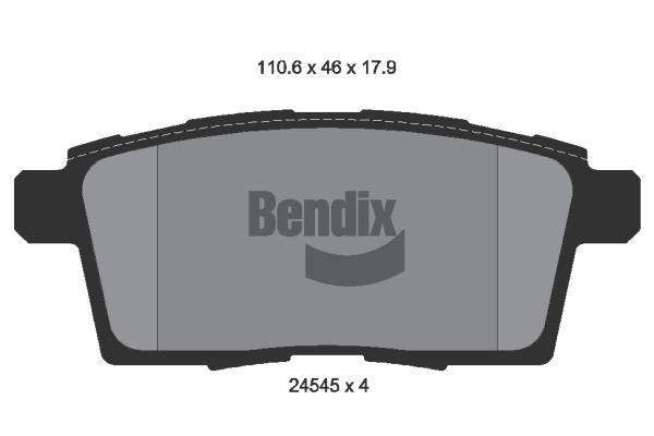 Bendix USA BPD2167 Brake Pad Set, disc brake BPD2167