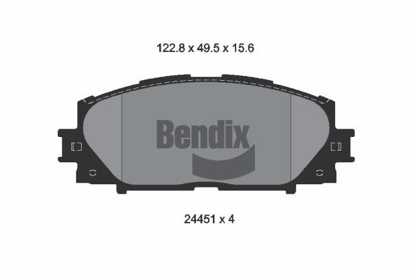 Bendix USA BPD2150 Brake Pad Set, disc brake BPD2150