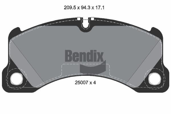 Bendix USA BPD1502 Brake Pad Set, disc brake BPD1502