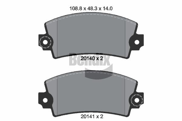 Bendix USA BPD1685 Brake Pad Set, disc brake BPD1685
