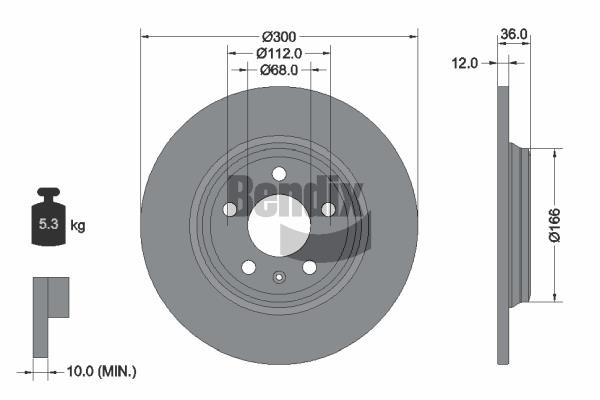 Bendix USA BDS1440 Brake disc BDS1440 BDS1440 Bendix USA Brake disc