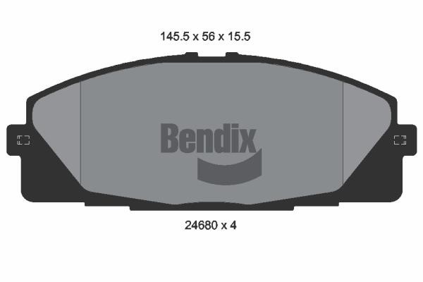 Bendix USA BPD2184 Brake Pad Set, disc brake BPD2184